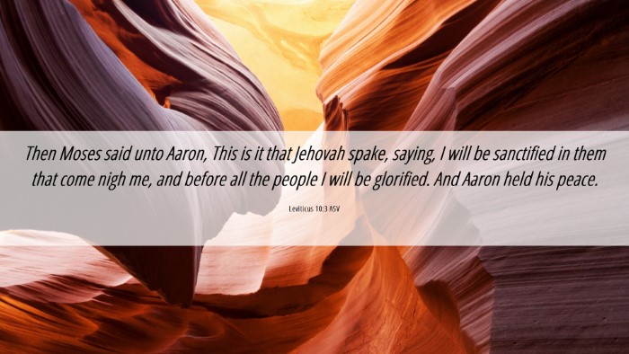 Picture 06 - Leviticus 10:3 ASV Desktop Wallpaper - Then Moses said unto Aaron, This is it that - Desktop Bible Verse Wallpaper