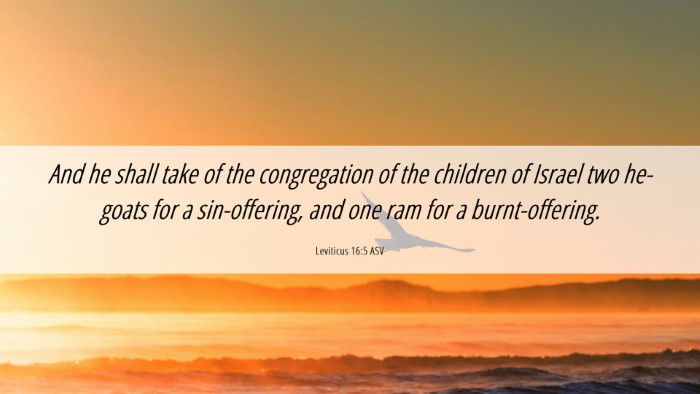 Picture 06 - Leviticus 16:5 ASV Desktop Wallpaper - And he shall take of the congregation of the - Desktop Bible Verse Wallpaper