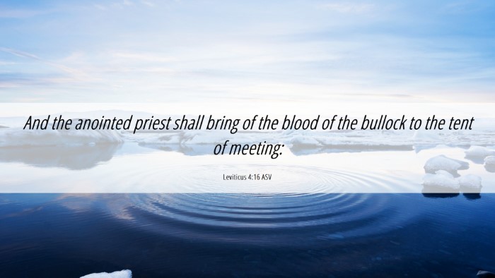Picture 06 - Leviticus 4:16 ASV Desktop Wallpaper - And the anointed priest shall bring of the blood - Desktop Bible Verse Wallpaper