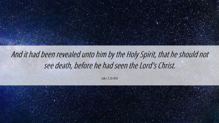 Picture 06 - Luke 2:26 ASV Desktop Wallpaper - And it had been revealed unto him by the Holy - Desktop Bible Verse Wallpaper