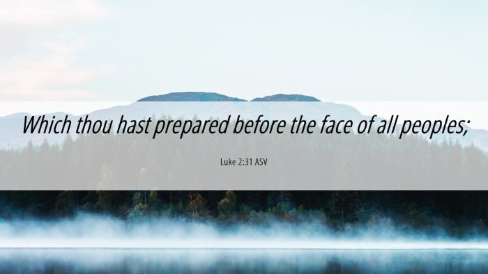 Picture 06 - Luke 2:31 ASV Desktop Wallpaper - Which thou hast prepared before the face of all - Desktop Bible Verse Wallpaper