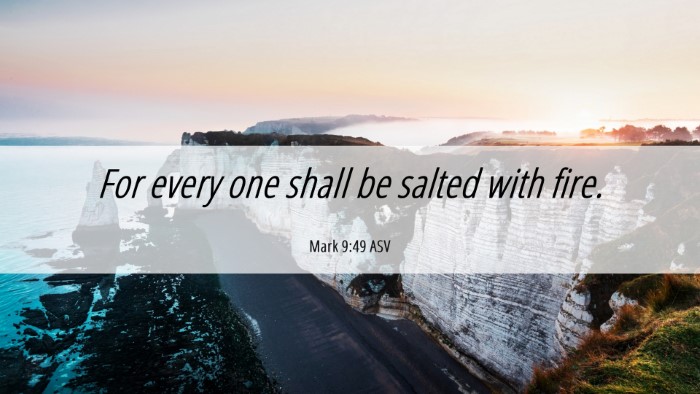 Picture 06 - Mark 9:49 ASV Desktop Wallpaper - For every one shall be salted with - Desktop Bible Verse Wallpaper