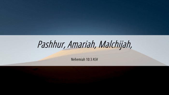 Picture 06 - Nehemiah 10:3 ASV Desktop Wallpaper - Pashhur, Amariah, - Desktop Bible Verse Wallpaper