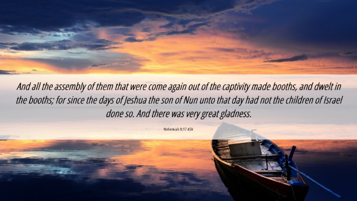 Picture 06 - Nehemiah 8:17 ASV Desktop Wallpaper - And all the assembly of them that were come again - Desktop Bible Verse Wallpaper