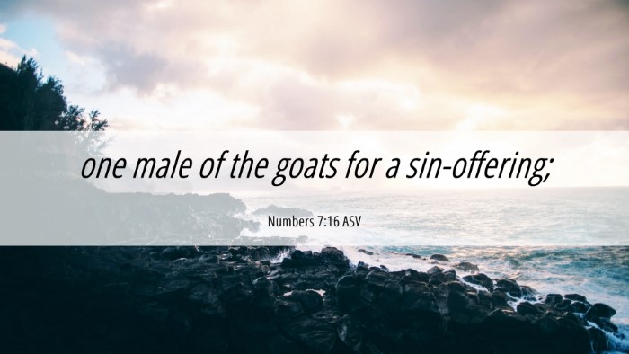 Picture 06 - Numbers 7:16 ASV Desktop Wallpaper - one male of the goats for a - Desktop Bible Verse Wallpaper