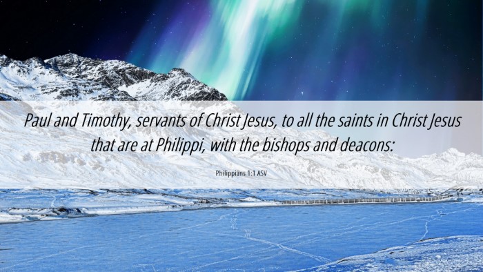 Picture 06 - Philippians 1:1 ASV Desktop Wallpaper - Paul and Timothy, servants of Christ Jesus, to - Desktop Bible Verse Wallpaper