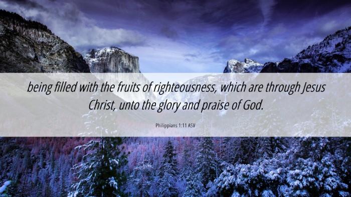Picture 06 - Philippians 1:11 ASV Desktop Wallpaper - being filled with the fruits of righteousness, - Desktop Bible Verse Wallpaper