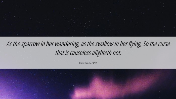 Picture 06 - Proverbs 26:2 ASV Desktop Wallpaper - As the sparrow in her wandering, as the swallow - Desktop Bible Verse Wallpaper
