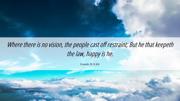 Picture 06 - Proverbs 29:18 ASV Desktop Wallpaper - Where there is no vision, the people cast off - Desktop Bible Verse Wallpaper