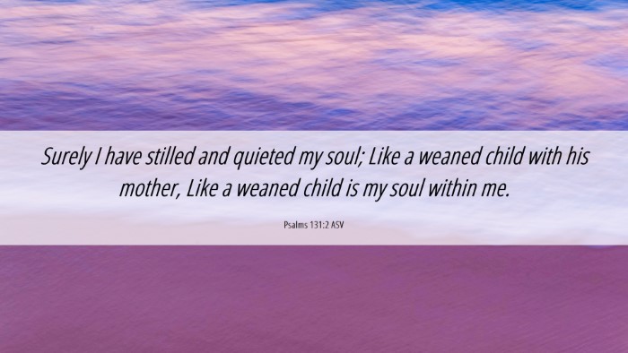 Picture 06 - Psalms 131:2 ASV Desktop Wallpaper - Surely I have stilled and quieted my soul; Like a - Desktop Bible Verse Wallpaper