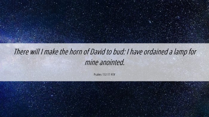Picture 06 - Psalms 132:17 ASV Desktop Wallpaper - There will I make the horn of David to bud: I - Desktop Bible Verse Wallpaper