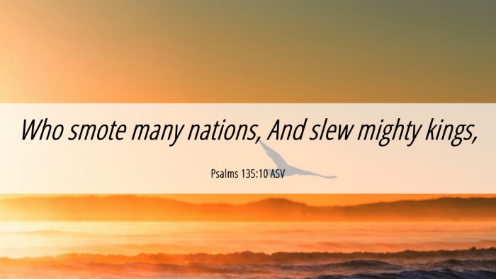 Picture 06 - Psalms 135:10 ASV Desktop Wallpaper - Who smote many nations, And slew mighty - Desktop Bible Verse Wallpaper