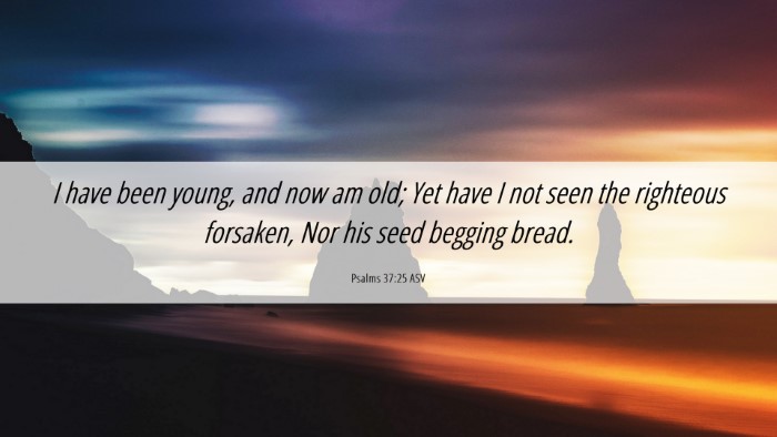 Picture 06 - Psalms 37:25 ASV Desktop Wallpaper - I have been young, and now am old; Yet have I not - Desktop Bible Verse Wallpaper
