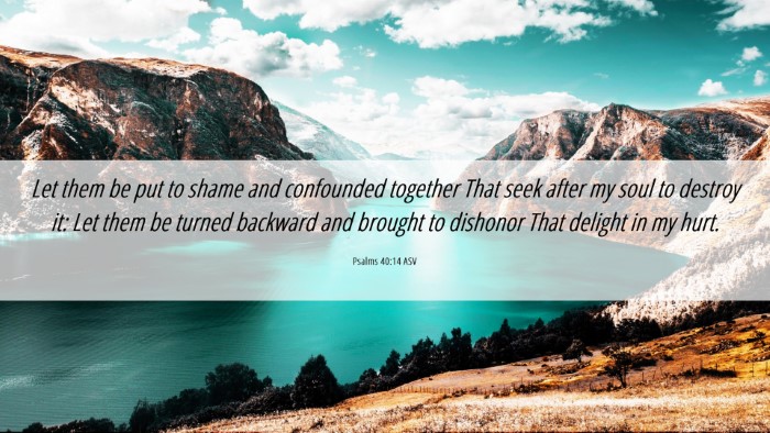Picture 06 - Psalms 40:14 ASV Desktop Wallpaper - Let them be put to shame and confounded together - Desktop Bible Verse Wallpaper