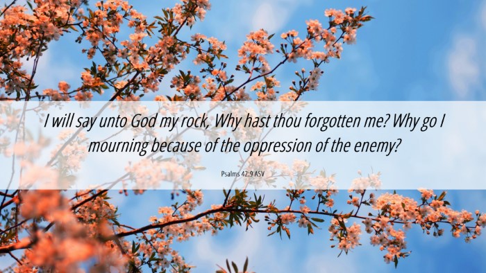 Picture 06 - Psalms 42:9 ASV Desktop Wallpaper - I will say unto God my rock, Why hast thou - Desktop Bible Verse Wallpaper