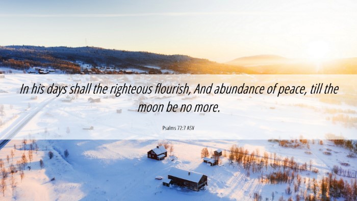 Picture 06 - Psalms 72:7 ASV Desktop Wallpaper - In his days shall the righteous flourish, And - Desktop Bible Verse Wallpaper