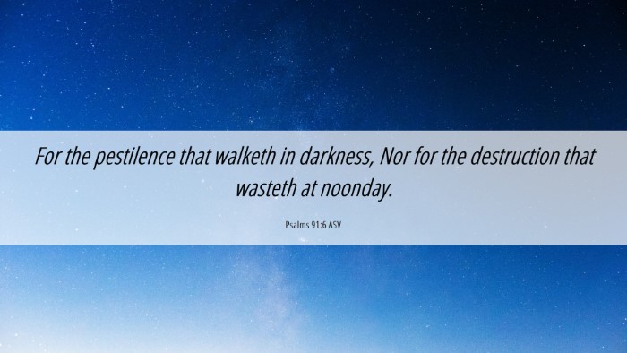 Picture 06 - Psalms 91:6 ASV Desktop Wallpaper - For the pestilence that walketh in darkness, Nor - Desktop Bible Verse Wallpaper