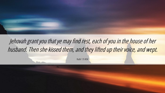 Picture 06 - Ruth 1:9 ASV Desktop Wallpaper - Jehovah grant you that ye may find rest, each of - Desktop Bible Verse Wallpaper