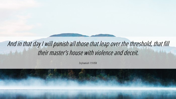 Picture 06 - Zephaniah 1:9 ASV Desktop Wallpaper - And in that day I will punish all those that leap - Desktop Bible Verse Wallpaper
