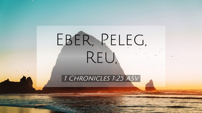Picture 07 - 1 Chronicles 1:25 ASV Desktop Wallpaper - Eber, Peleg, - Desktop Bible Verse Wallpaper