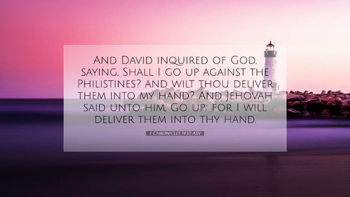 Picture 07 - 1 Chronicles 14:10 ASV Desktop Wallpaper - And David inquired of God, saying, Shall I go up - Desktop Bible Verse Wallpaper