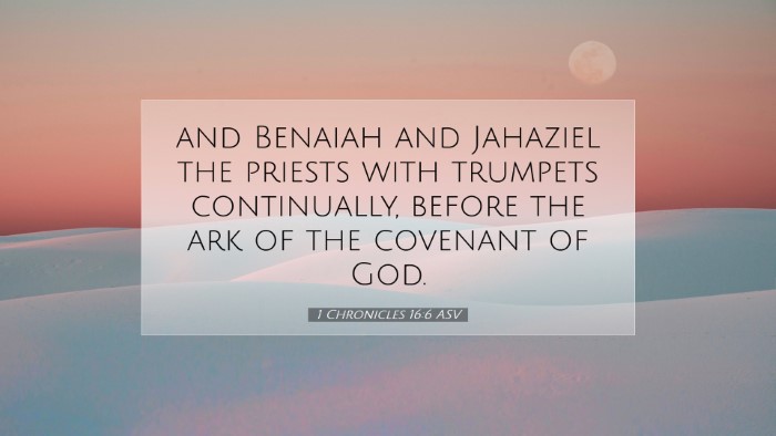 Picture 07 - 1 Chronicles 16:6 ASV Desktop Wallpaper - and Benaiah and Jahaziel the priests with - Desktop Bible Verse Wallpaper