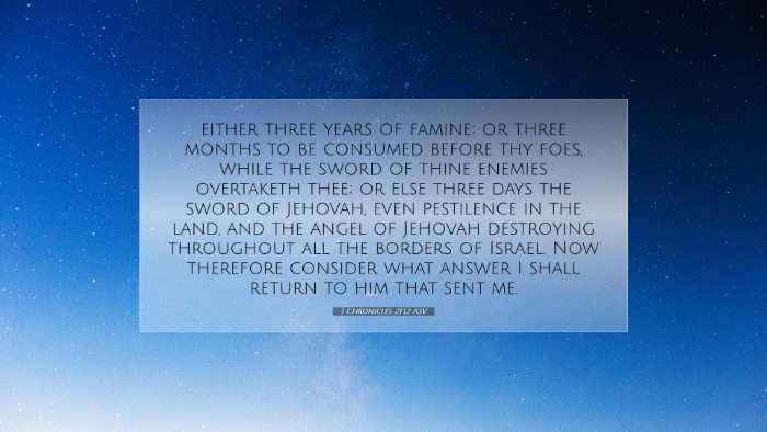 Picture 07 - 1 Chronicles 21:12 ASV Desktop Wallpaper - either three years of famine; or three months to - Desktop Bible Verse Wallpaper