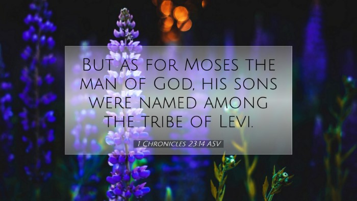 Picture 07 - 1 Chronicles 23:14 ASV Desktop Wallpaper - But as for Moses the man of God, his sons were - Desktop Bible Verse Wallpaper