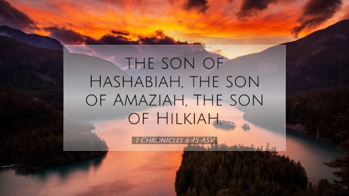 Picture 07 - 1 Chronicles 6:45 ASV Desktop Wallpaper - the son of Hashabiah, the son of Amaziah, the son - Desktop Bible Verse Wallpaper