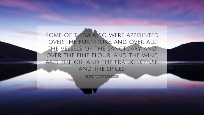 Picture 07 - 1 Chronicles 9:29 ASV Desktop Wallpaper - Some of them also were appointed over the - Desktop Bible Verse Wallpaper