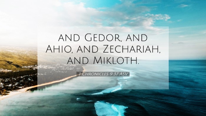 Picture 07 - 1 Chronicles 9:37 ASV Desktop Wallpaper - and Gedor, and Ahio, and Zechariah, and - Desktop Bible Verse Wallpaper