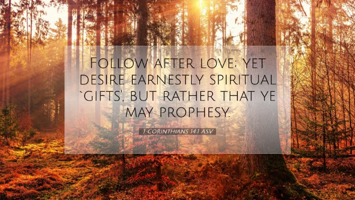 Picture 07 - 1 Corinthians 14:1 ASV Desktop Wallpaper - Follow after love; yet desire earnestly spiritual - Desktop Bible Verse Wallpaper