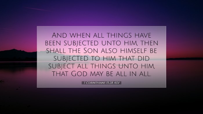Picture 07 - 1 Corinthians 15:28 ASV Desktop Wallpaper - And when all things have been subjected unto him, - Desktop Bible Verse Wallpaper