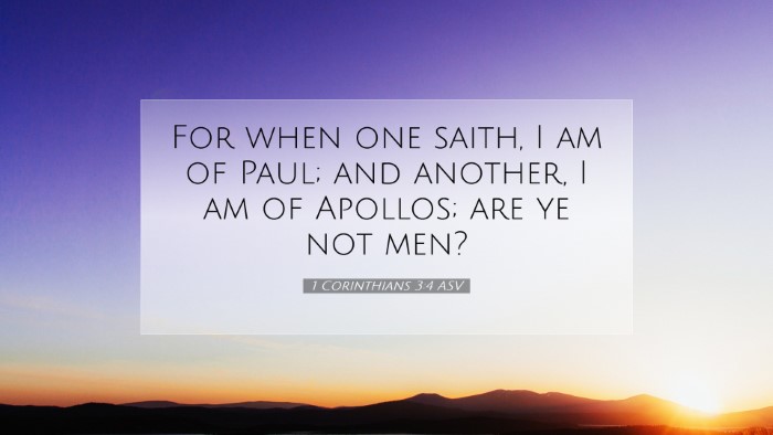 Picture 07 - 1 Corinthians 3:4 ASV Desktop Wallpaper - For when one saith, I am of Paul; and another, I - Desktop Bible Verse Wallpaper