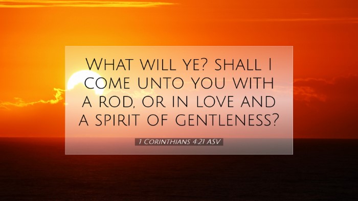 Picture 07 - 1 Corinthians 4:21 ASV Desktop Wallpaper - What will ye? shall I come unto you with a rod, - Desktop Bible Verse Wallpaper