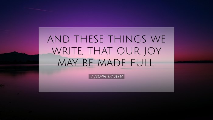 Picture 07 - 1 John 1:4 ASV Desktop Wallpaper - and these things we write, that our joy may be - Desktop Bible Verse Wallpaper