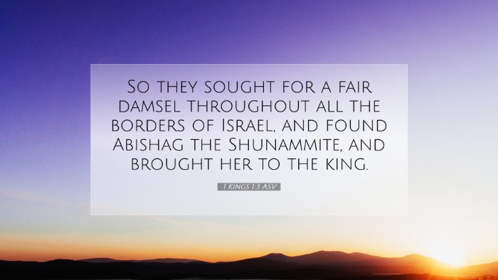 Picture 07 - 1 Kings 1:3 ASV Desktop Wallpaper - So they sought for a fair damsel throughout all - Desktop Bible Verse Wallpaper