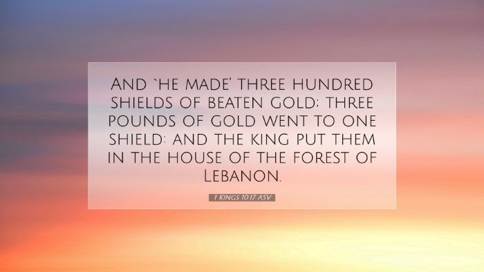 Picture 07 - 1 Kings 10:17 ASV Desktop Wallpaper - And `he made' three hundred shields of beaten - Desktop Bible Verse Wallpaper