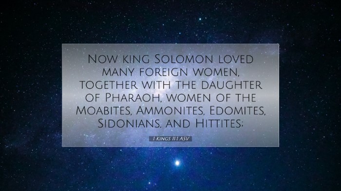 Picture 07 - 1 Kings 11:1 ASV Desktop Wallpaper - Now king Solomon loved many foreign women, - Desktop Bible Verse Wallpaper