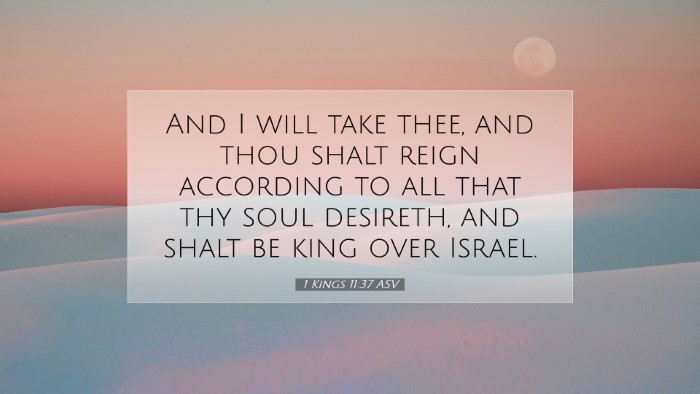 Picture 07 - 1 Kings 11:37 ASV Desktop Wallpaper - And I will take thee, and thou shalt reign - Desktop Bible Verse Wallpaper