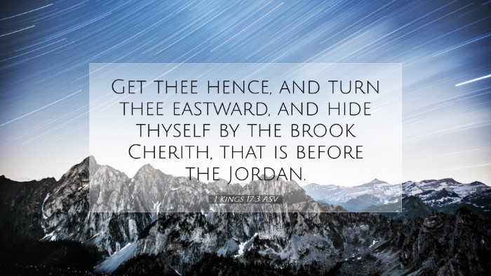 Picture 07 - 1 Kings 17:3 ASV Desktop Wallpaper - Get thee hence, and turn thee eastward, and hide - Desktop Bible Verse Wallpaper
