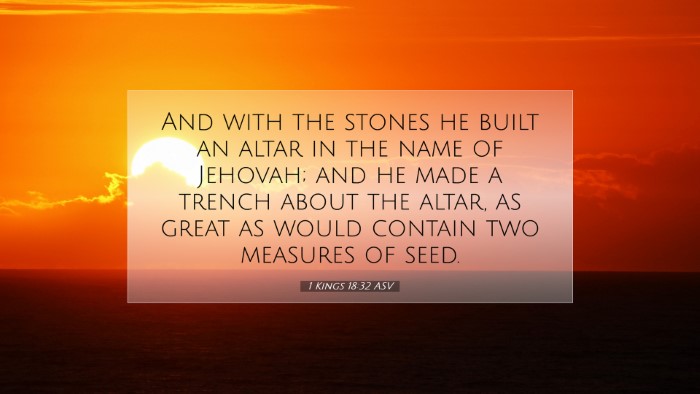 Picture 07 - 1 Kings 18:32 ASV Desktop Wallpaper - And with the stones he built an altar in the name - Desktop Bible Verse Wallpaper