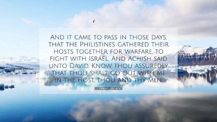 Picture 07 - 1 Samuel 28:1 ASV Desktop Wallpaper - And it came to pass in those days, that the - Desktop Bible Verse Wallpaper