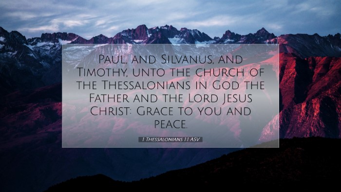 Picture 07 - 1 Thessalonians 1:1 ASV Desktop Wallpaper - Paul, and Silvanus, and Timothy, unto the church - Desktop Bible Verse Wallpaper
