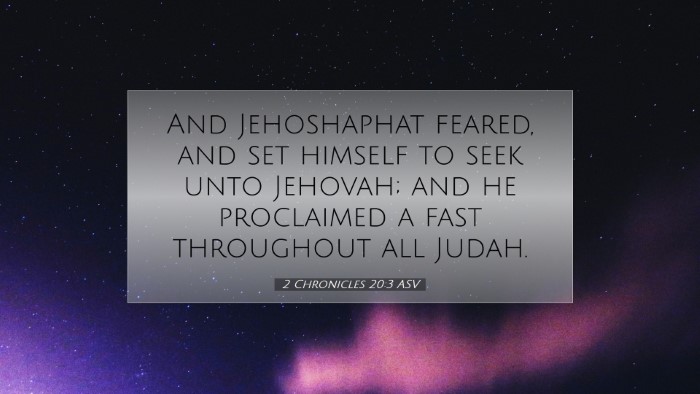Picture 07 - 2 Chronicles 20:3 ASV Desktop Wallpaper - And Jehoshaphat feared, and set himself to seek - Desktop Bible Verse Wallpaper