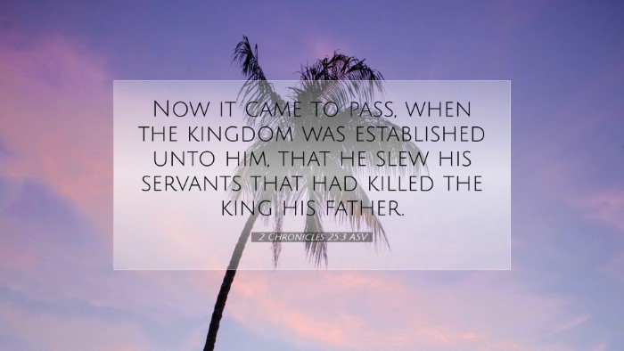Picture 07 - 2 Chronicles 25:3 ASV Desktop Wallpaper - Now it came to pass, when the kingdom was - Desktop Bible Verse Wallpaper