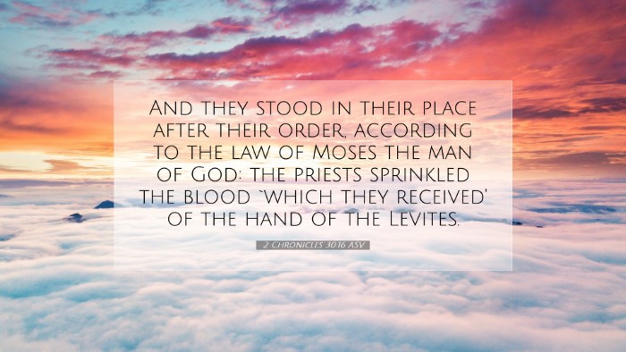 Picture 07 - 2 Chronicles 30:16 ASV Desktop Wallpaper - And they stood in their place after their order, - Desktop Bible Verse Wallpaper