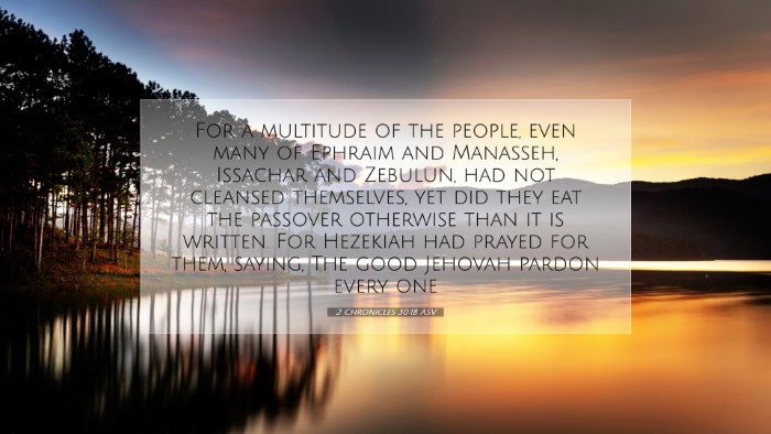 Picture 07 - 2 Chronicles 30:18 ASV Desktop Wallpaper - For a multitude of the people, even many of - Desktop Bible Verse Wallpaper