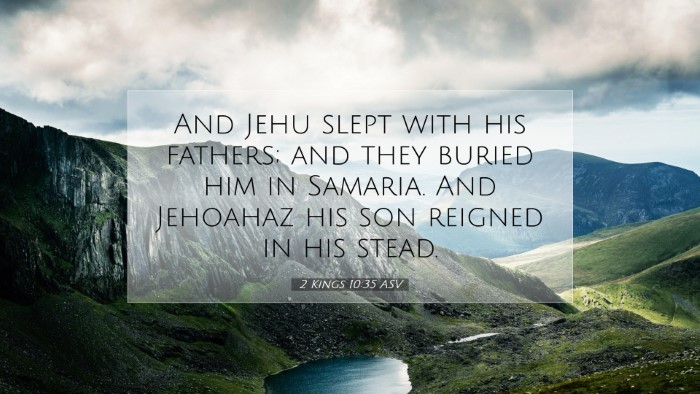Picture 07 - 2 Kings 10:35 ASV Desktop Wallpaper - And Jehu slept with his fathers; and they buried - Desktop Bible Verse Wallpaper