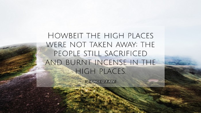 Picture 07 - 2 Kings 12:3 ASV Desktop Wallpaper - Howbeit the high places were not taken away; the - Desktop Bible Verse Wallpaper